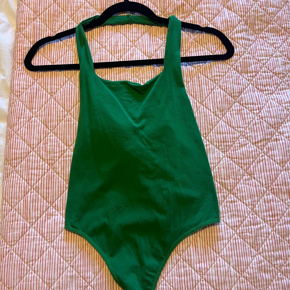 Free People Vibrant Green Bodysuit
